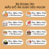 Bộ 300 Sticker Tên Sushi Siêu Ngon – Dành Riêng Cho Fan Món Nhật POSTER 3