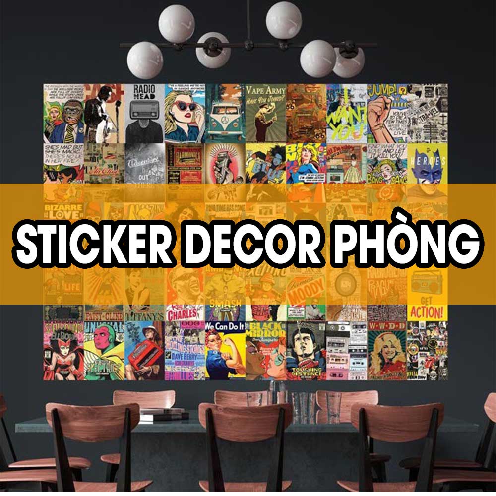 STICKER decor phong