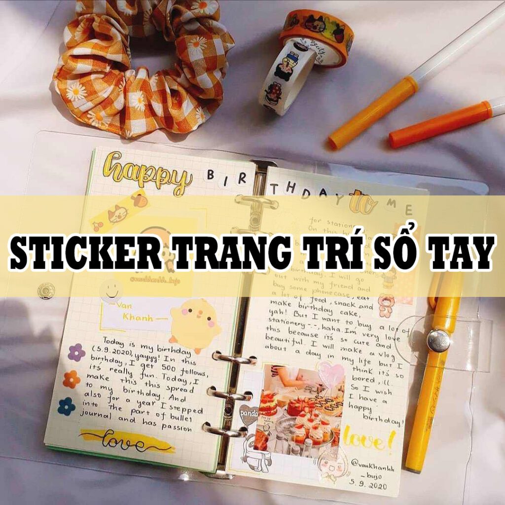 Sticker Trang Trí Sổ Tay – Gợi Ý Cách Decor Sổ Tay Học Tập Bằng Sticker Xinh Xắn Sticker Trang Tri So Tay