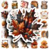 Bộ 100 Sticker Mùa Thu – Lá Vàng Bay, Mùa Cô Gái Vintage Hay Thích posster8 1