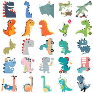 Bộ 50 Sticker Khủng Long – Đáng Yêu Cực Đại Cho Bé Yêu Khám Phá Thế Giới Khủng Long poster1 6
