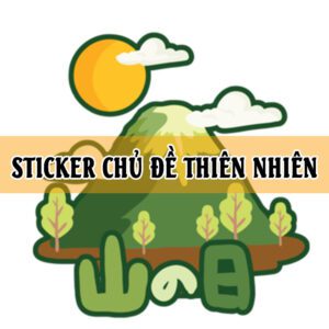 sticker chu de thien nhien