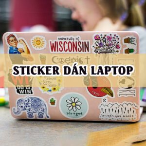 sticker dan laptop