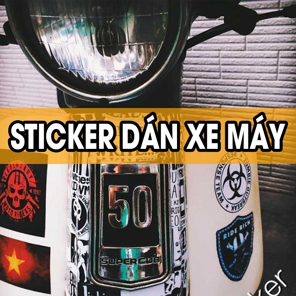Cách Dán Sticker Lên Xe Máy Bền Đẹp, Không Bong Tróc sticker dan xe may