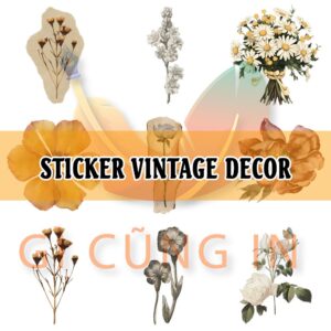 sticker vintage decor
