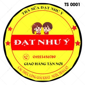 Tem Nhãn Trà Sữa