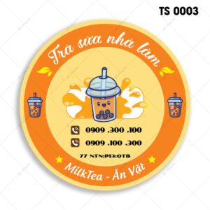 Tem Nhãn Trà Sữa Nhà Làm