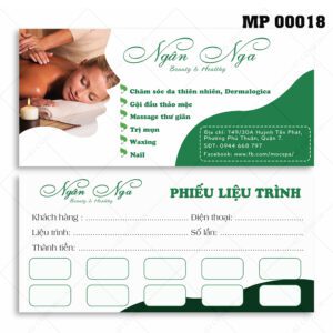 Phiếu Liệu Trình Beauty & Healthy – Thẻ Ưu Đãi Dành Riêng Cho Khách Hàng Spa