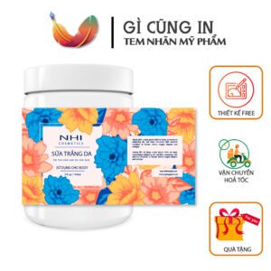Tem Nhãn Mỹ Phẩm Nhi Cosmetics – Sữa Trắng Da Body