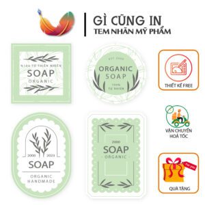 Tem Nhãn Mỹ Phẩm Xà Phòng – Nâng Tầm Sản Phẩm & Thương Hiệu
