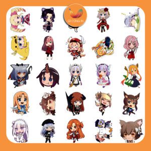 Bộ Sticker Chibi là tập hợp những nhân vật hoạt hình, anime và game nổi tiếng được thiết kế lại dưới dạng chibi nhỏ nhắn, đáng yêu