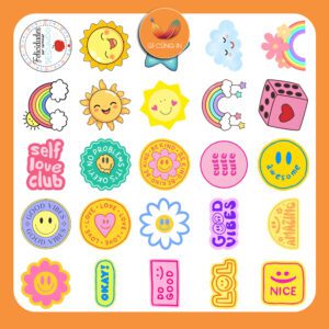 Bộ Sticker Dễ Thương Tích Cực – 50 Hình Tỏa Năng Lượng Yêu Đời poster2 3