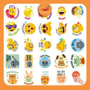 Bộ Sticker Good Job – 50 Sticker Lời Khen Siêu Dễ Thương Cho Bé & Học Sinh poster2 6